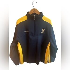 Chase Authentics Dale Jarrett Sweatshirt Mens Size Large Black Yellow Vintage